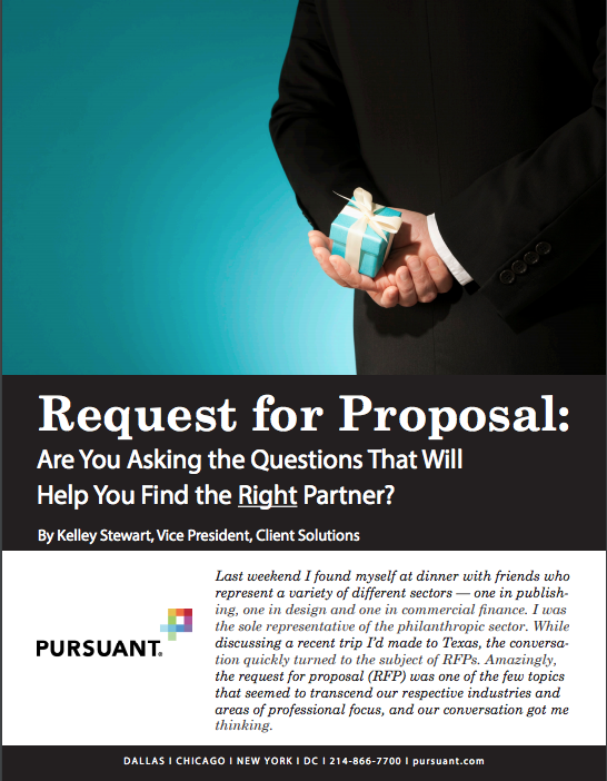 Request for Proposal – Are You Asking the Questions That Will Help You Find the Right Partner?