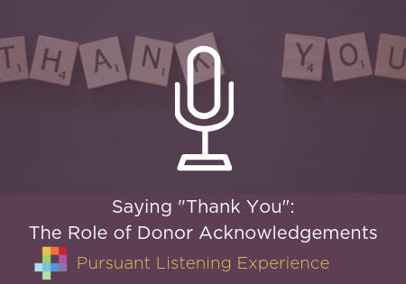 Thank You: The Role of Donor Acknowledgements