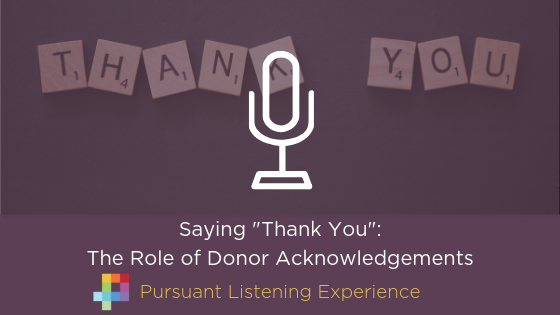 The Role of Donor Acknowledgements Thumbnail Art