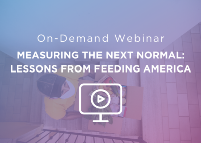 Measuring the Next Normal: Lessons from Feeding America